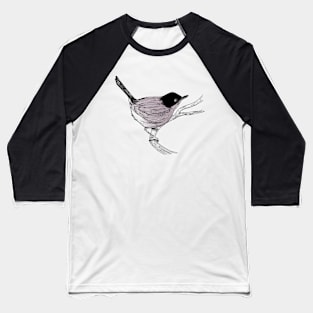 Blackcap Bird Baseball T-Shirt